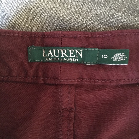 LRL Burgundy Jeans- Sz 10 - Picture 3 of 5